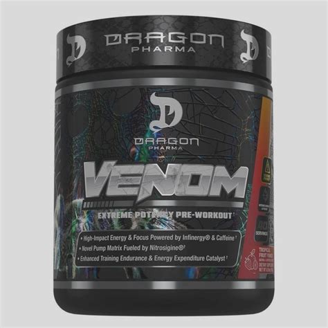 Pré Treino Venom Dragon Pharma 40 doses sabores no Shoptime