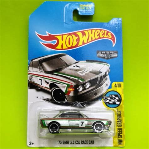 Hot Wheels Bmw Csl Race Car Zamac Shopee Malaysia