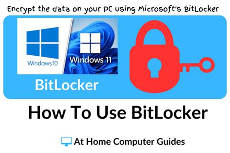 How To Use Bitlocker Protect Your Data At Home Computer