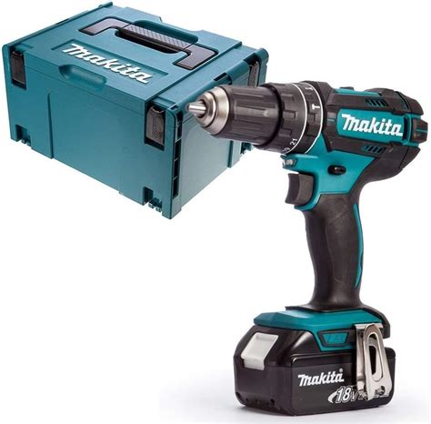 Makita Dhp Z Lxt V Combi Drill Body With X Ah Battery Case