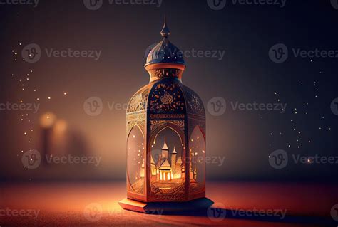 Ramadan Festival Lantern And Props On The Floor Background Culture And