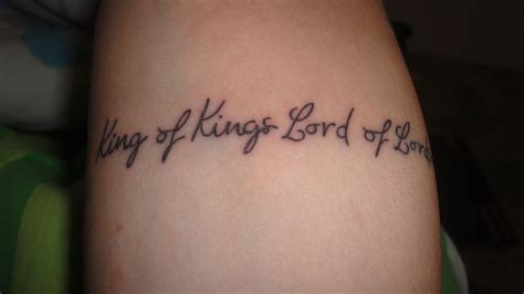 King Of Kings Lord Of Lords Tattoo