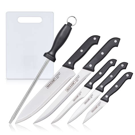 Maxam® Knife Set With Cutting Board