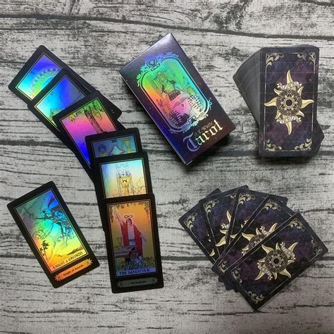 Tarot Tar Hologr Fico Completo Cartas Requintado Shopee Brasil