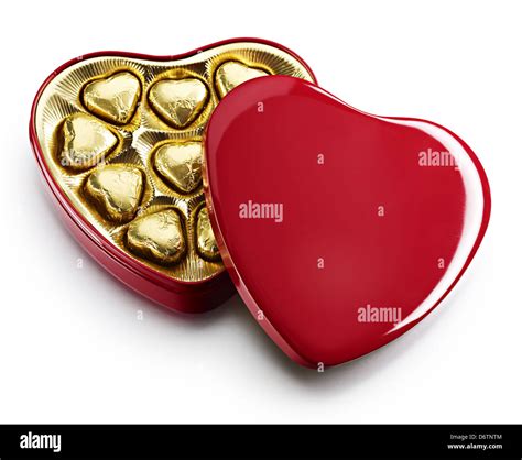 Valentines day heart shaped chocolate box Stock Photo - Alamy