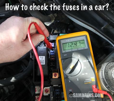 How To Check A Fuse With A Multimeter Car Fuses Multimeter Automotive Repair