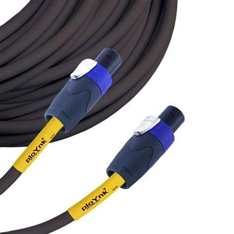 12 gauge PLoynk Professional Audio Speaker Cable 50 ft, 1/4 to 1/4 ...