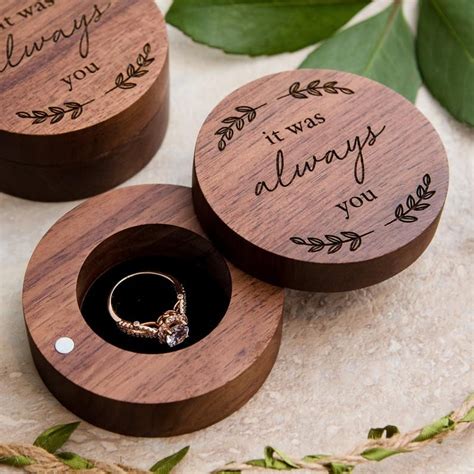 Wood Ring Box Engagement Wooden Ring Box Wedding Personalised Wedding Ring Boxes Engagement