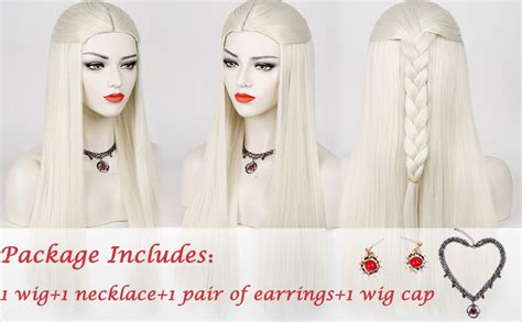 Amazon Rhaenyra Targaryen Wig Adult Long Blonde Braided Princess Wig For Women Straight