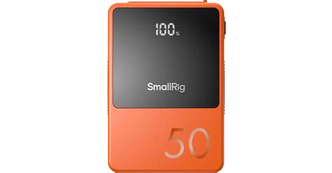 SmallRig VB50 Mini V-Mount Battery (50Wh, Orange) 4871 B&H Photo