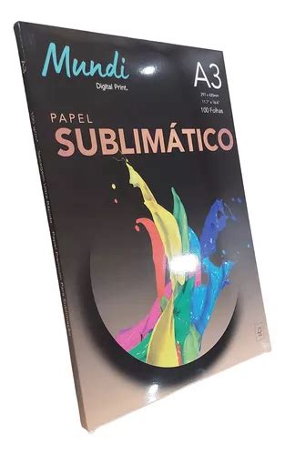 Papel Sublimático Mundi Globinho Premium A3 100 Folhas Mercadolivre