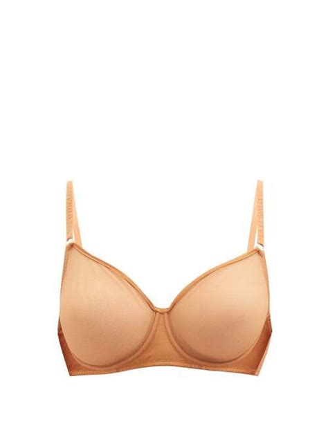 Buy Nubian Skin Nubian Skin Caf Au Lait Stretch Tulle Underwired Bra Womens Nude At Off