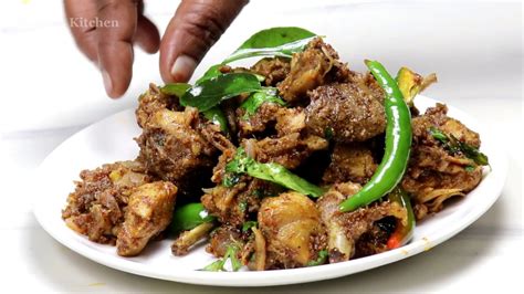 நாட்டு கோழி வறுவல் Nattu Kozhi Varuval Country Chicken Fry In Tamil