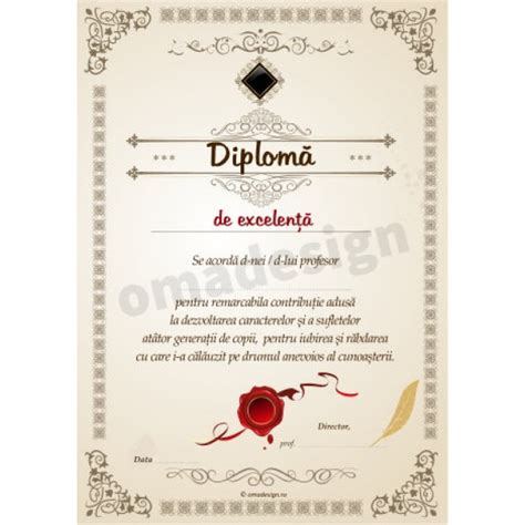 Diploma De Excelenta