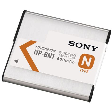 Sony NP BN1 Rechargeable Lithium Ion Battery Pack 3 6V 600mAh