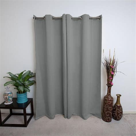 RoomDividersNow 36 in. - 56 in. Hanging Single Curtain Rod With ...