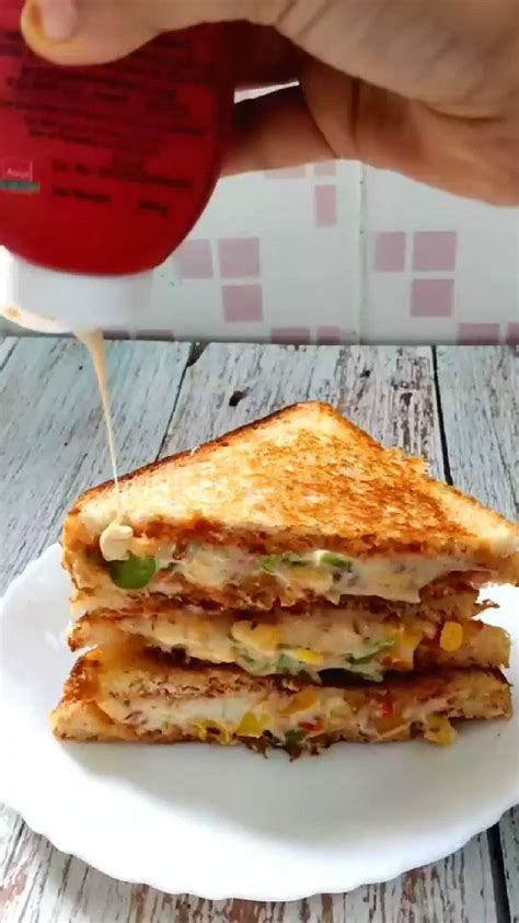 Mayonnaise sandwich recipe | Veg mayo sandwich🤤 in 2024 | Vegetarian ...