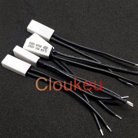 5 Chiếc KSD9700 10A Gốm Nhiệt Độ Công Tắc Điều Khiển Nhiệt Thường Đóng ...