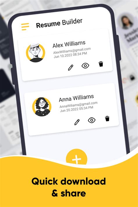 Cv Maker Resume Builder App Android