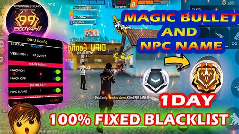 Free Fire Ob Wall Hack Magic Bullet And Npc Name Anti Blacklist