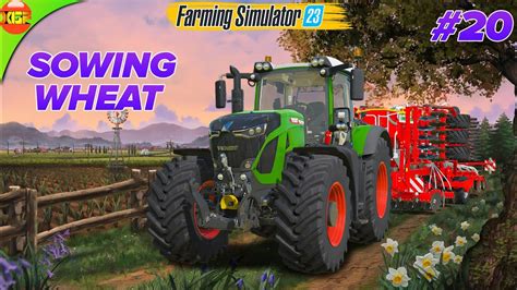 Sowing Wheat On Big Grass Field Farming Simulator 23 Neubrunn 20