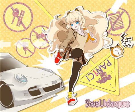 Blonde Hair Blue Eyes Car Kimjae Long Hair Seeu Thighhighs Vocaloid Konachan Net Konachan