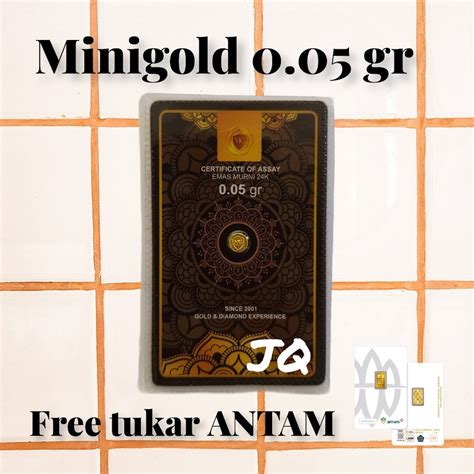 Jual Minigold Koin Emas Mini 24 Karat Logam Mulia 0 05 Gram White