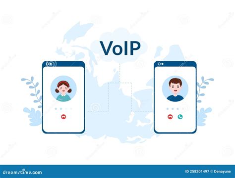 Protocolo Voip O De Voz Sobre Internet Con Tecnología De Esquema De