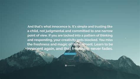 Michael Jackson Quote And Thats What Innocence Is Its Simple And