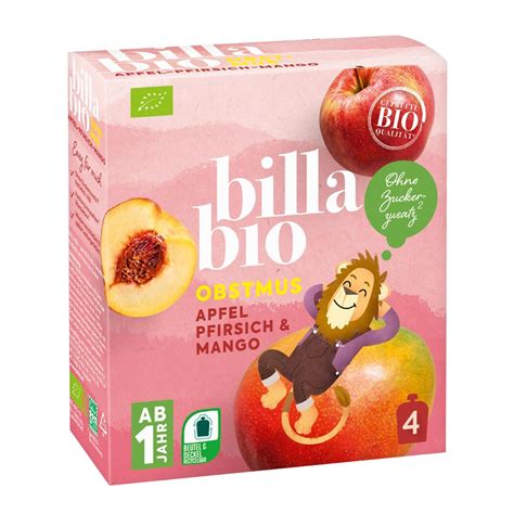 Billa Bio Obstmus Apfel Pfirsich Mango Er Billa Online Shop