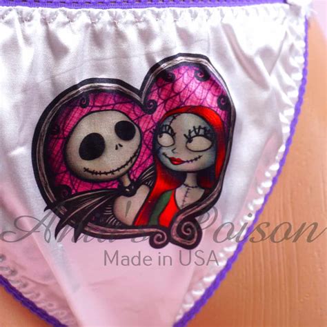 Anias Sissy White Satin String Bikini Duchess Cut Jack Sally In Love Print Shiny Wetlook Men