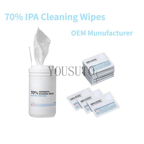 70% Isopropyl Alcohol(IPA) Wipes (Ф110 X 205 mm, Barrel or Bag