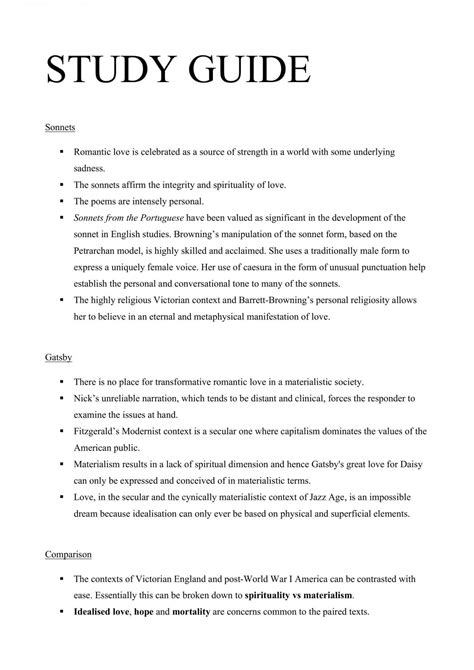 Great Gatsby Advanced Placement Study Guide Answers 7