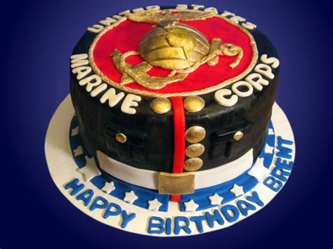 Happy Birthday Marine Cake