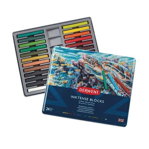 Cajita De Tiza Acuarelable Derwent Inktense Material Bellas Artes