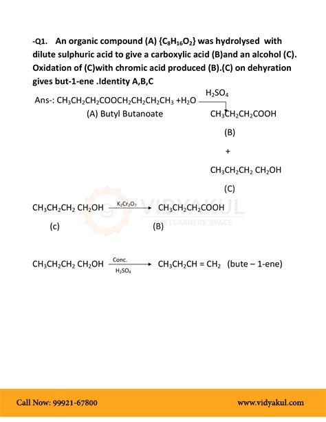 Class 12th Chemistry Aldehydes Ketones And Carboxylic Acids Ncert