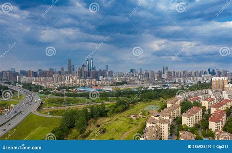 Daytime Shot of the City Skyline Stock Image - Image of architecture ...