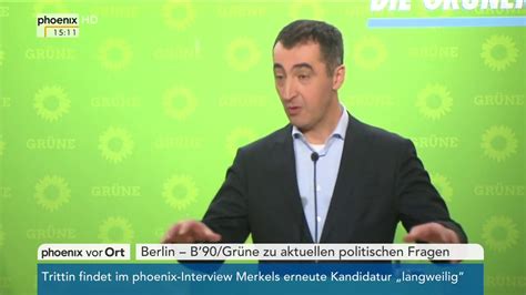 B Gr Ne Zu Aktuellen Politischen Fragen Statement Von Cem Zdemir