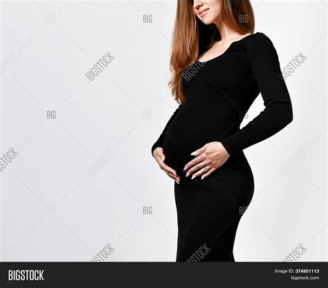 Brunette Pregnant Image Photo Free Trial Bigstock