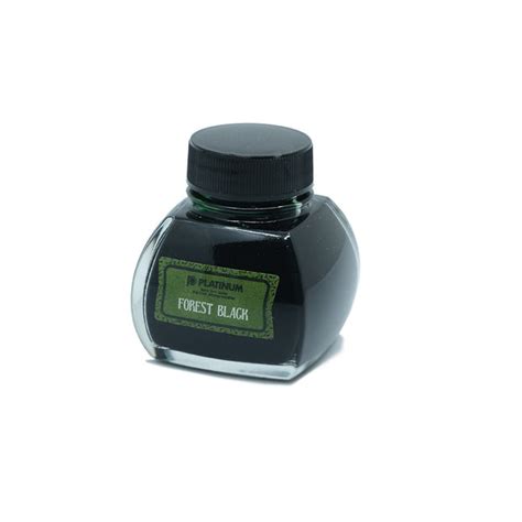 Platinum Classic Ink Fountain Pen Ink Bottle Forest Black 60ml