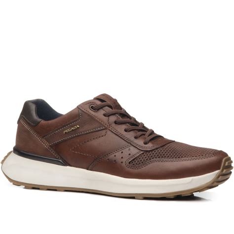 Pegada Men Casual Campbellsburg Nubuck Grey-pull Up Cognac09 - Brown ...