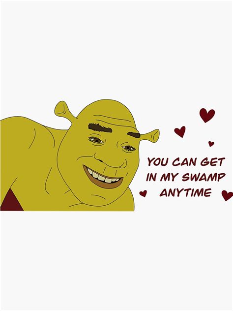 Sexy Shrek Sticker For Sale By Poetatoes Redbubble