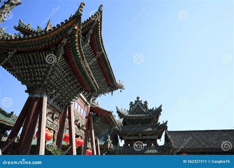 Sanyuan Town God Temple Xianyang City Shaanxi Province Is A Famous