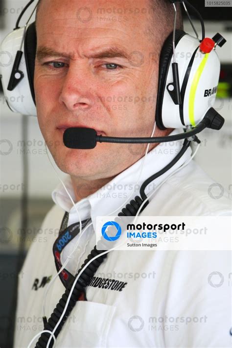 Jock Clear Gbr Brawn Grand Prix Senior Race Engineer Formula One