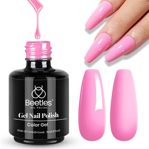 Amazon Beetles Gel Nail Polish 15ml Light Pink Gel Nail Polish Bubble Nude Gel Nail Polish