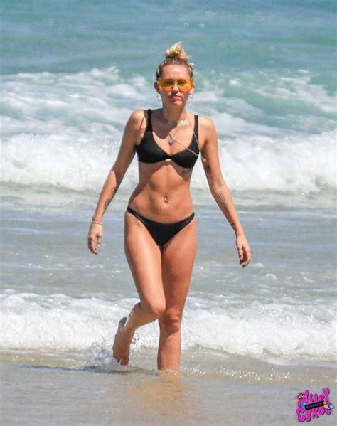 Miley Cyrus In Black Bikini 2018 08 GotCeleb