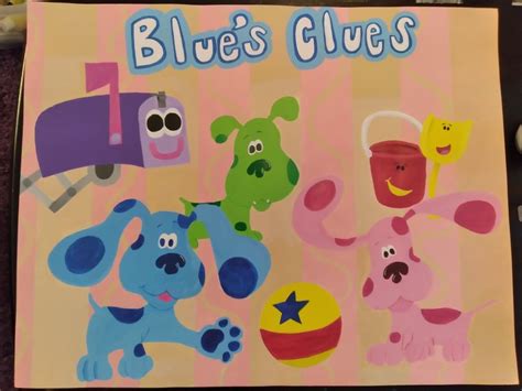 Blue's Clues Painting | Simple poster, Painting, Acrylic painting