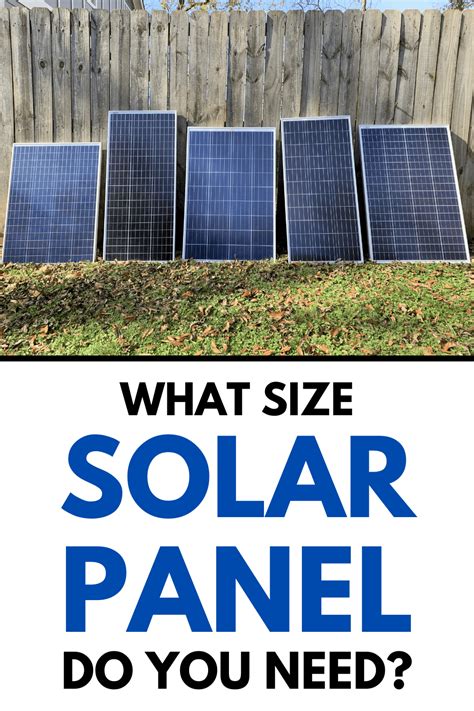 Solar Panel Size Calculator What Size Panel Do I Need Artofit