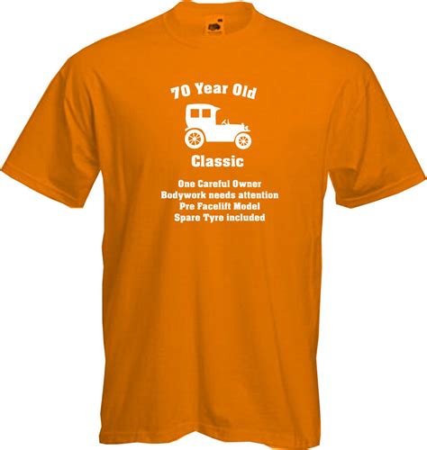 70 Years Old One Careful Owner 70th Birthday T Shirt Present Quality New Ebay