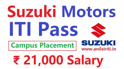 Suzuki Motor Direct Recruitment 2023 ITI Latest Campus Placement 2023